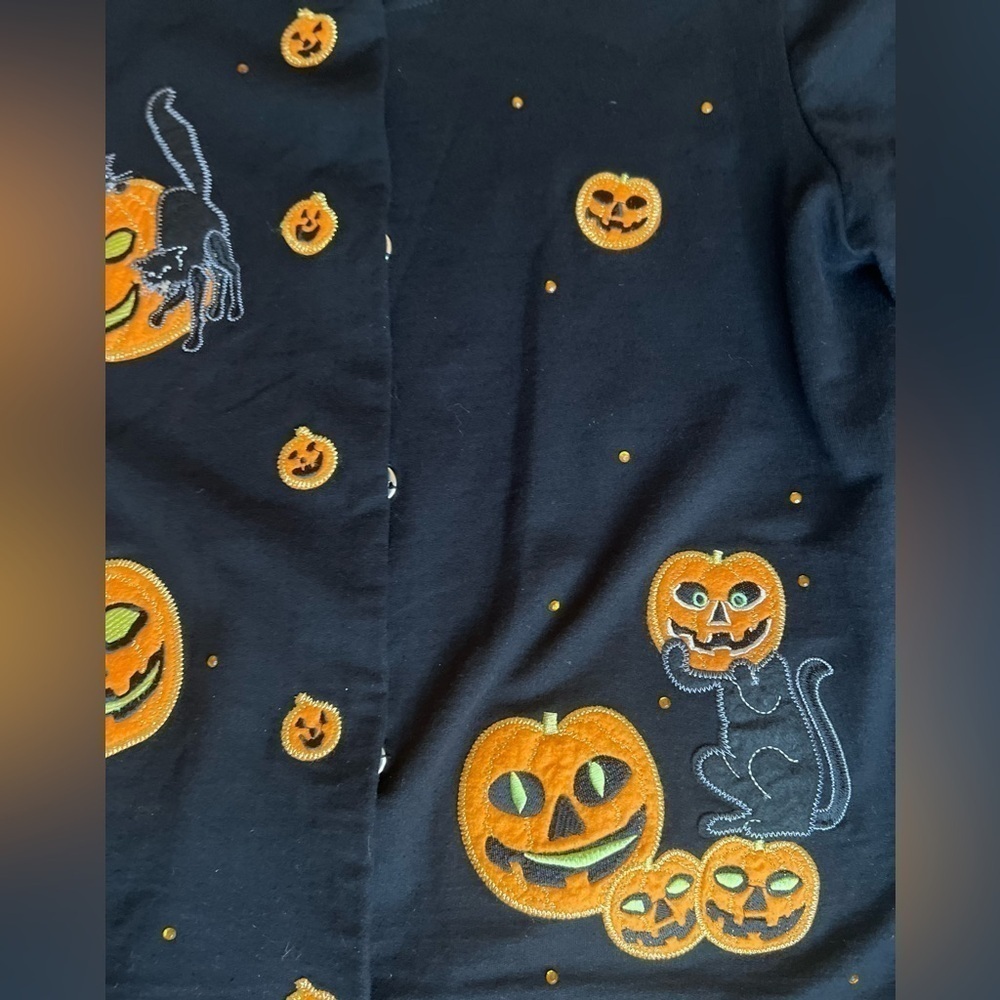 โถ๏ธ Onque โ๏ธ Halloween Black Cat Cardigan / Top ๐. Small - Picture 7 of 17